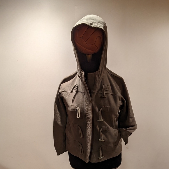 Sonoma Jackets & Blazers - Sonoma Lifestyle Vintage Women's Hooded Jacket in Dusty Olive Green Size L